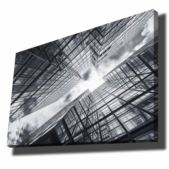 Wallity Lienzo decorativo 70100NISC-007 Blanco, Gris y Negro